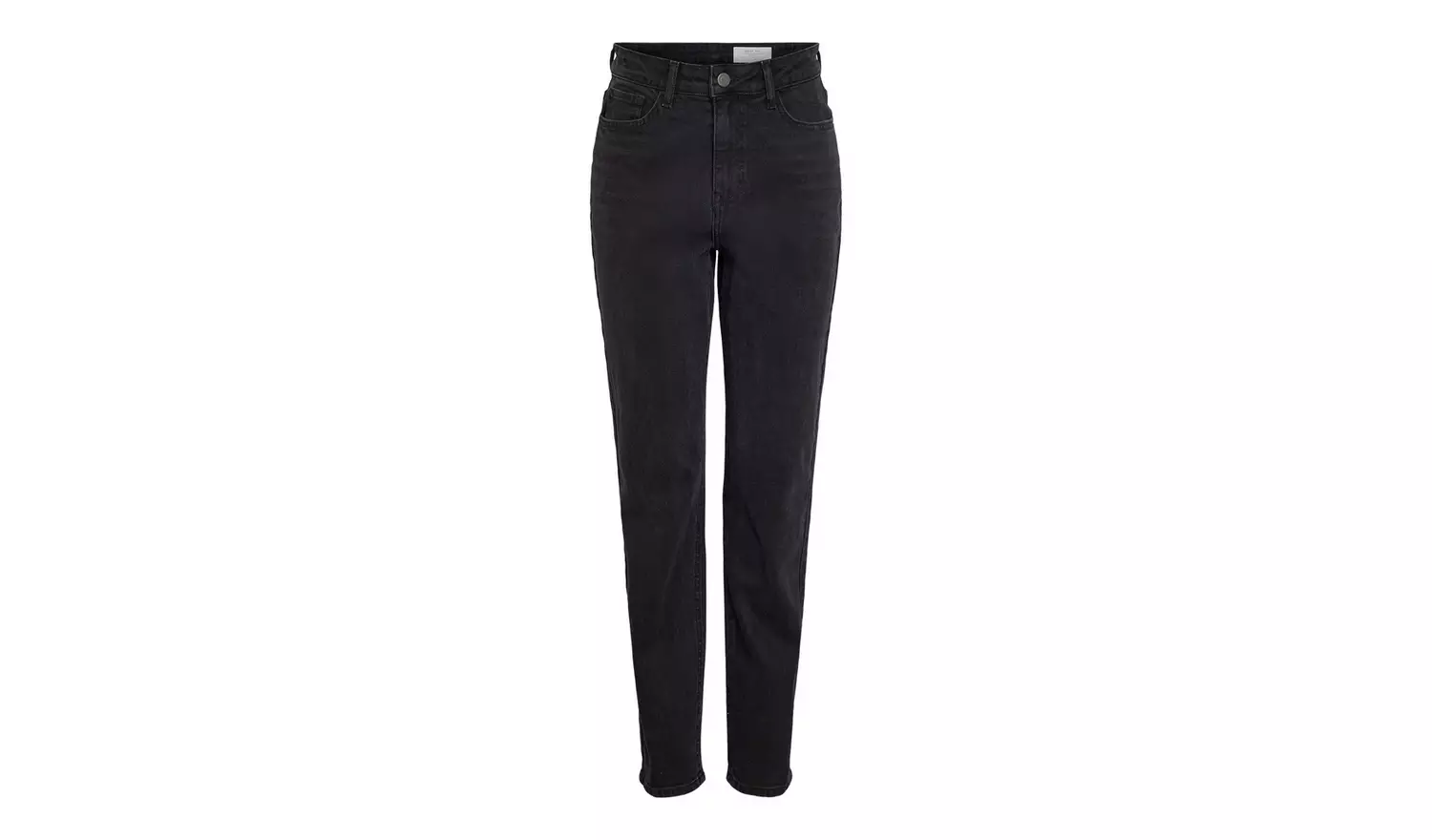 NOISY MAY High Waisted Straight Mom Jeans Black 26R
