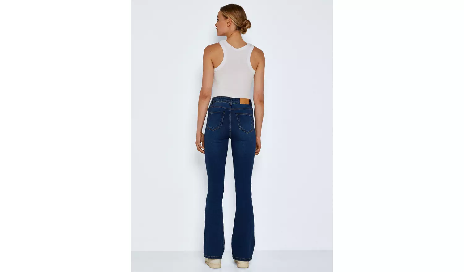 NOISY MAY High Waisted Flared Jeans Blue 31S