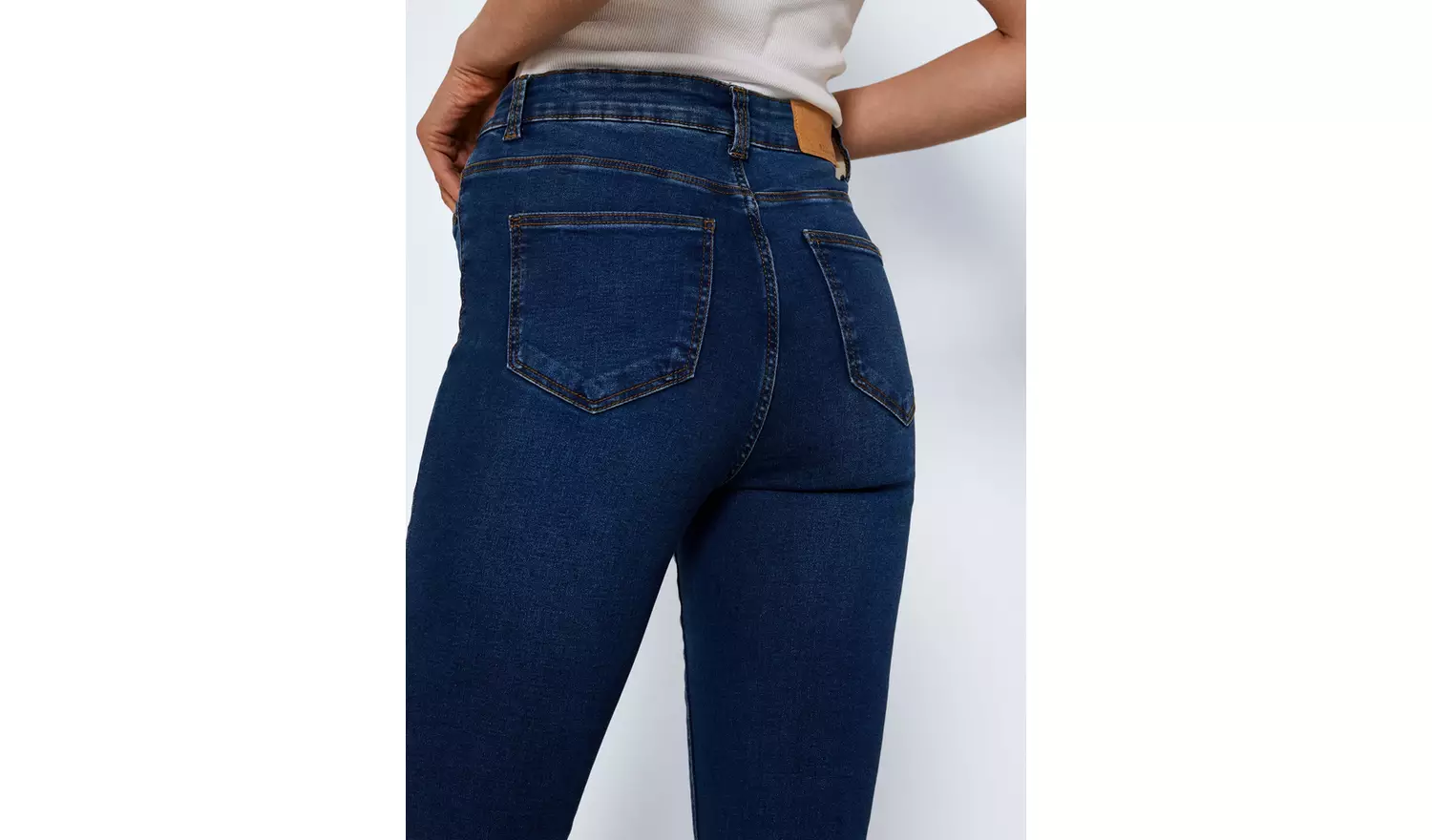 NOISY MAY High Waisted Flared Jeans Blue 28R
