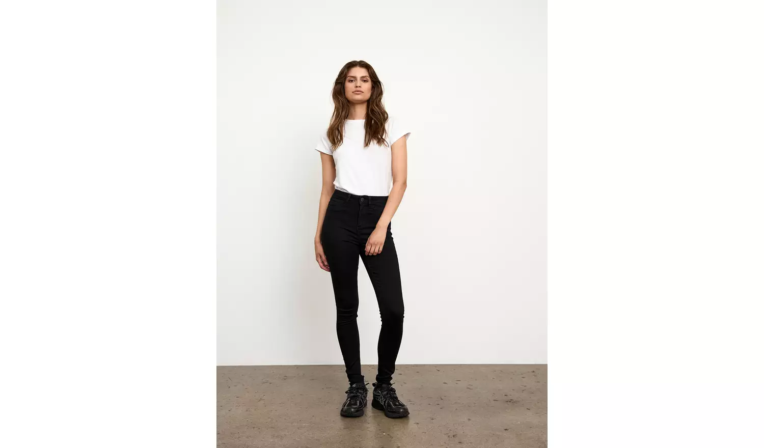 NOISY MAY High Waisted Skinny Jeans Black 33S