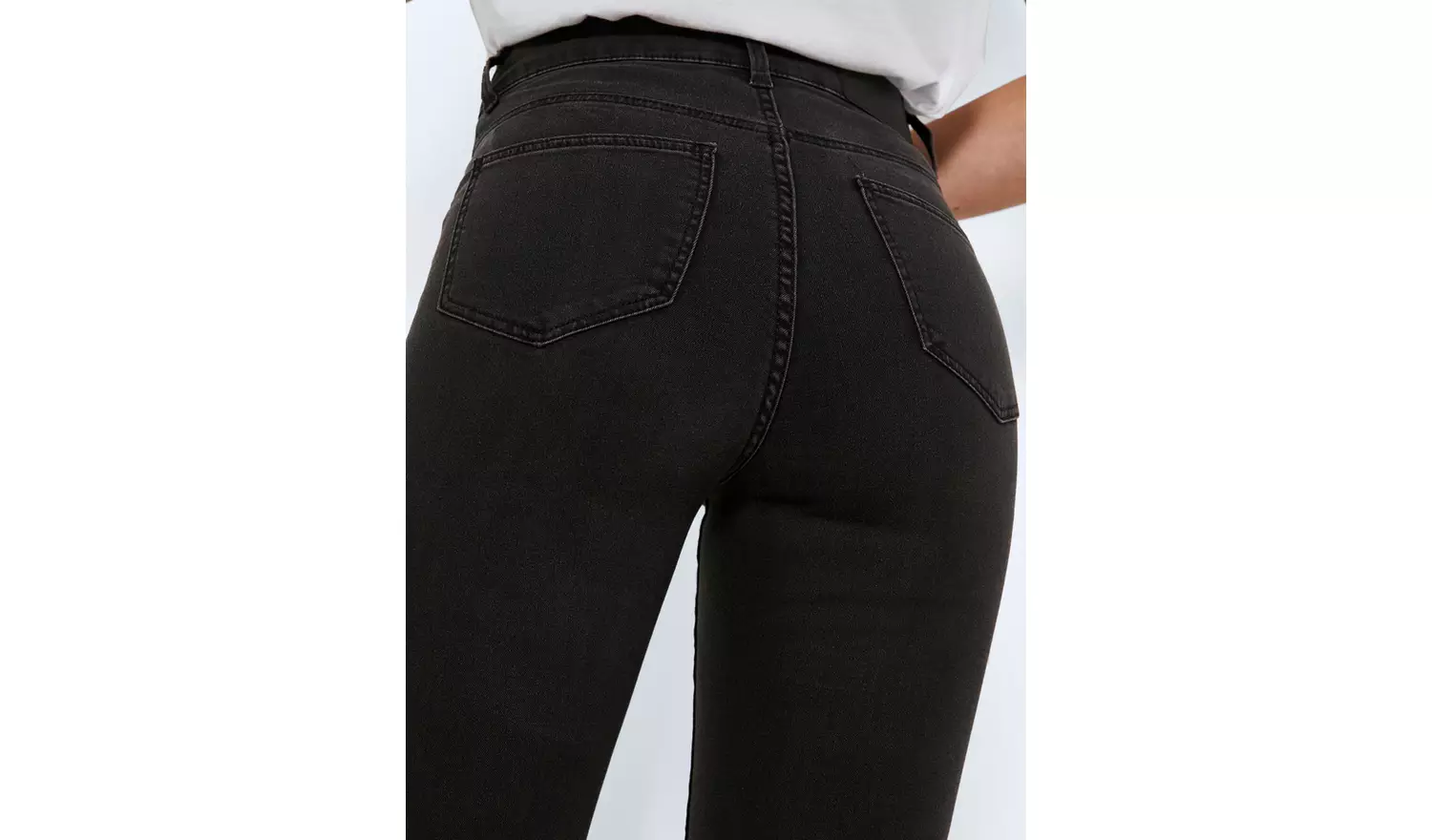 NOISY MAY High Waisted Skinny Jeans Grey 31L