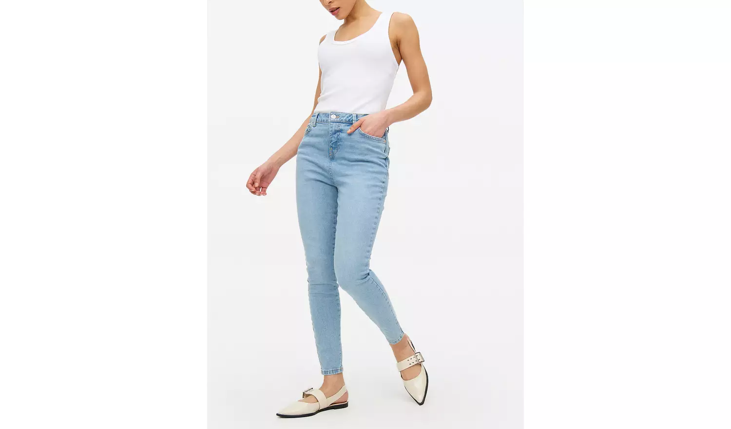 Light Rinse Denim Sculpt Skinny Jeans 20L