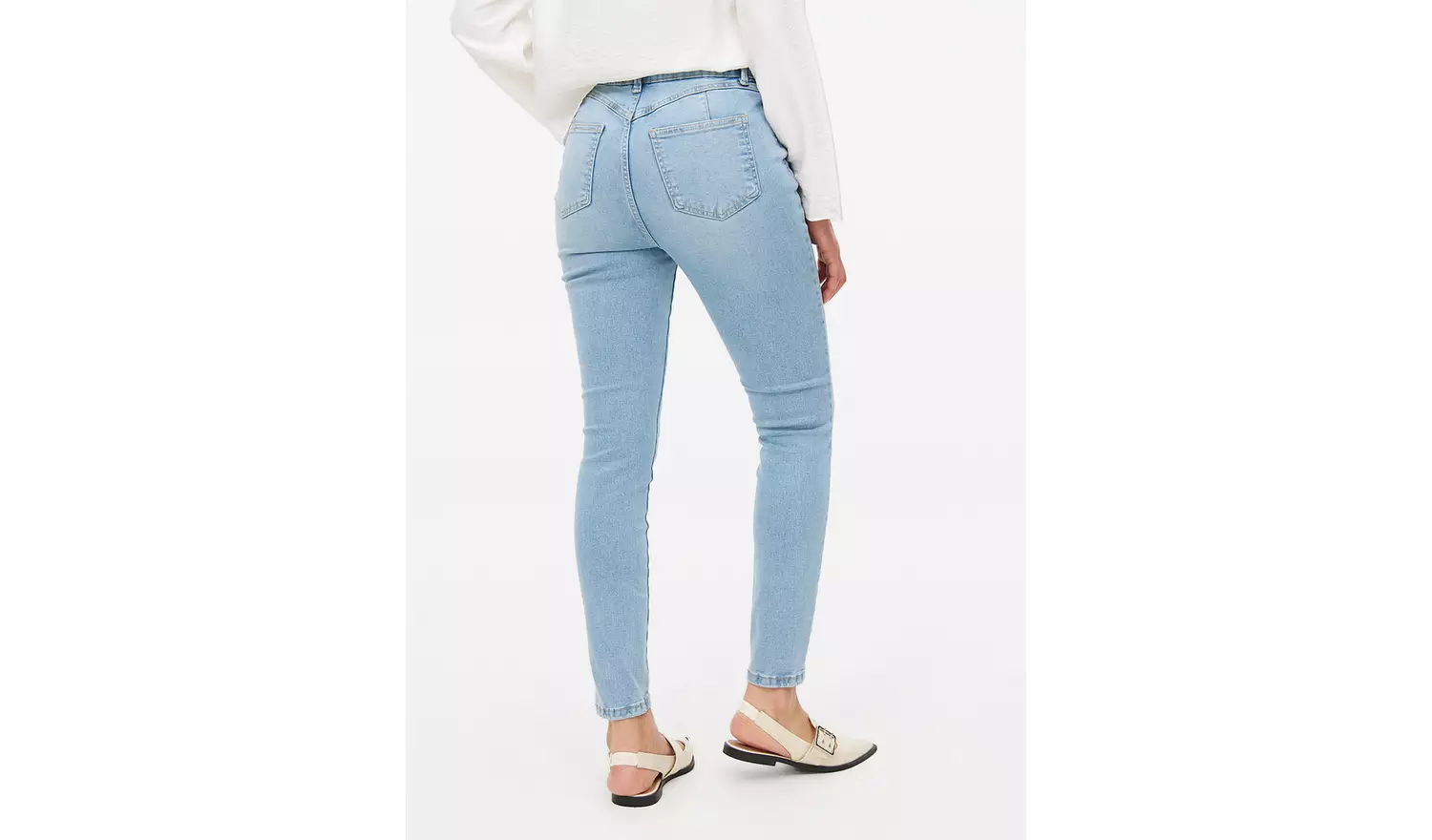 Light Rinse Denim Sculpt Skinny Jeans 22L