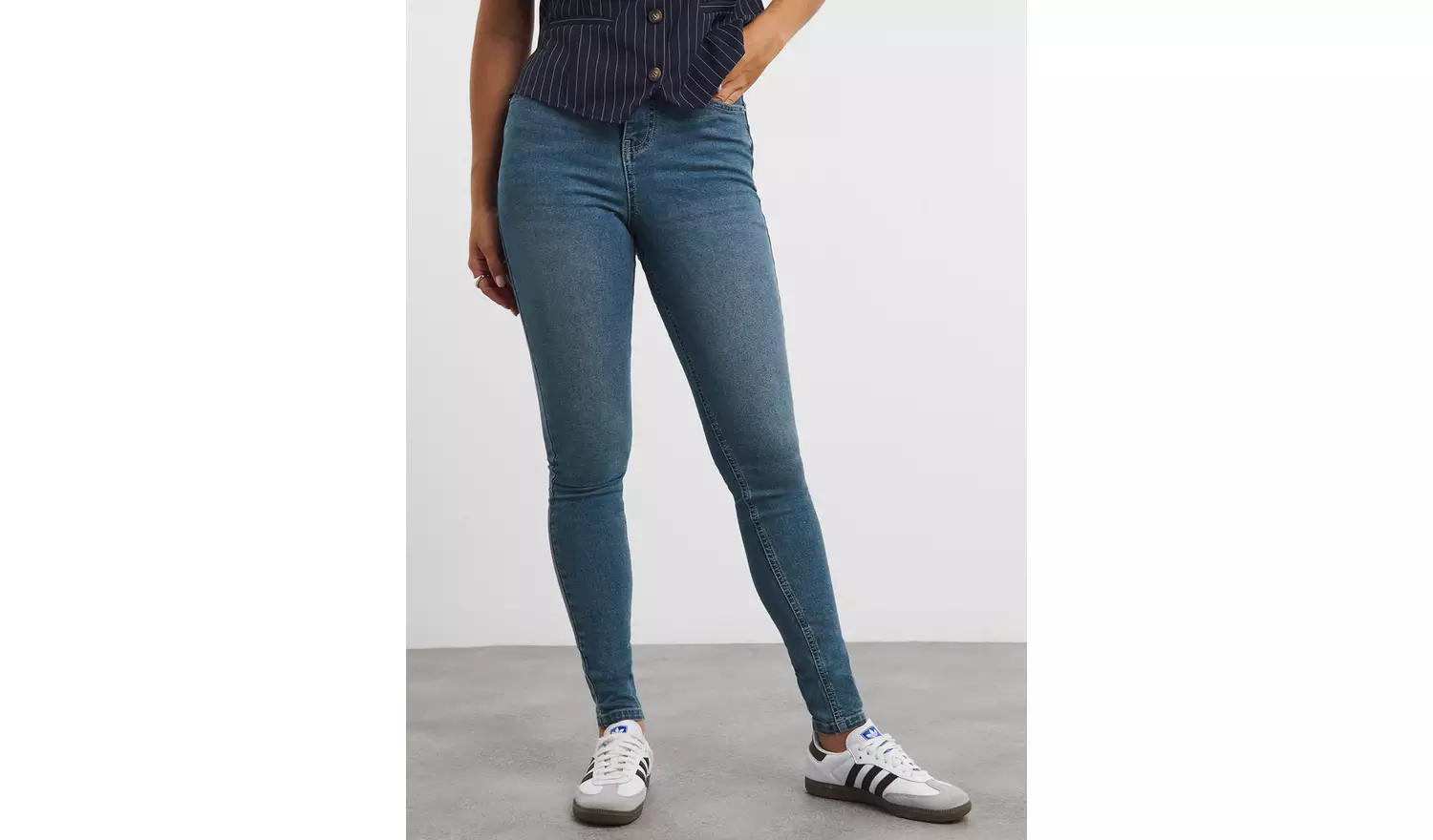 SIMPLY BE 24/7 Skinny Jean Mid Blue 26
