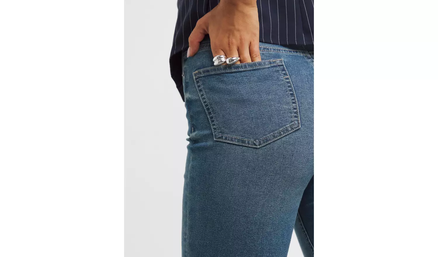 SIMPLY BE 24/7 Skinny Jean Mid Blue 28