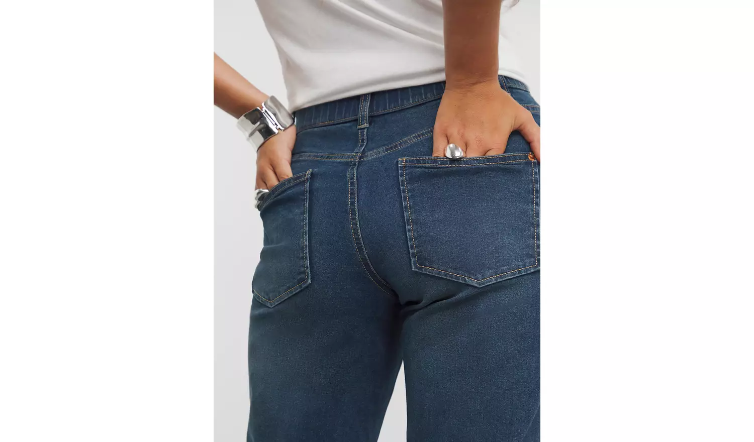 SIMPLY BE 24/7 Boyfriend Jean Mid Blue 32