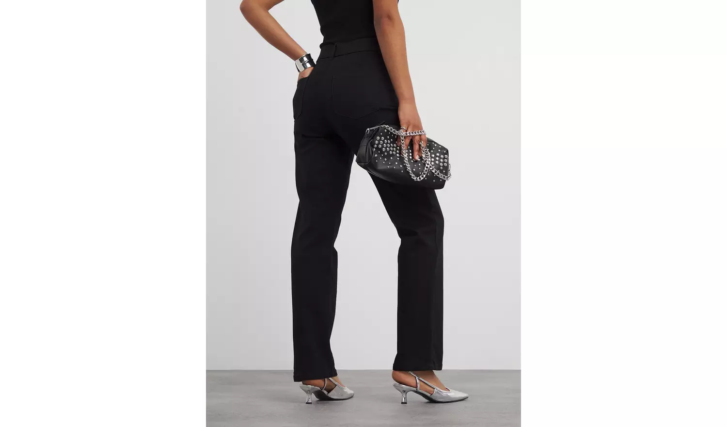 SIMPLY BE 24/7 Straight Jean Black 12