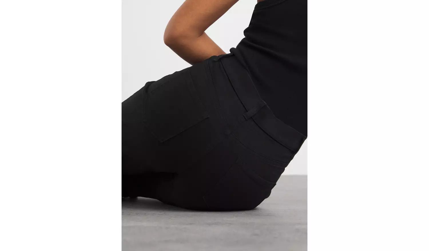 SIMPLY BE 24/7 Straight Jean Black 30