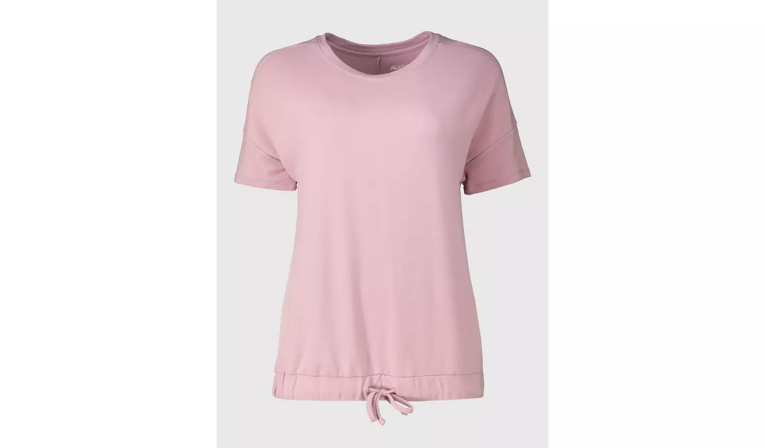 Active Mauve Coord Bubble Hem T-Shirt - 10