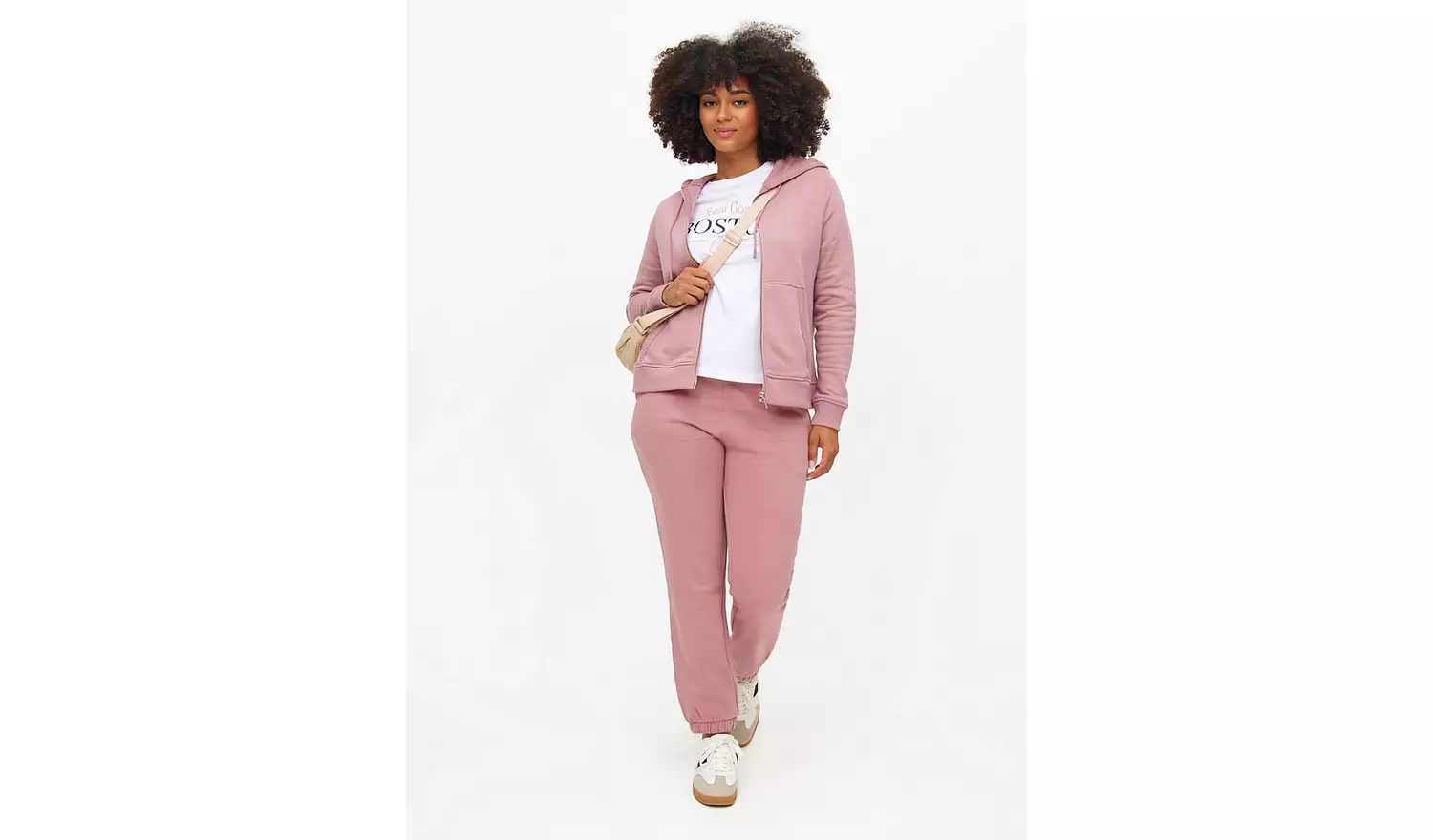 Pink Tapered Coord Joggers M