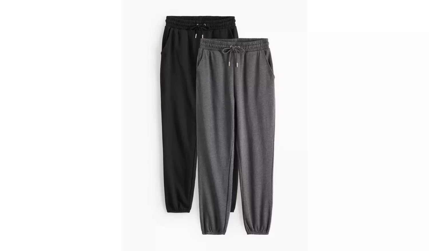 Black & Charcoal Grey Joggers 2 PackM