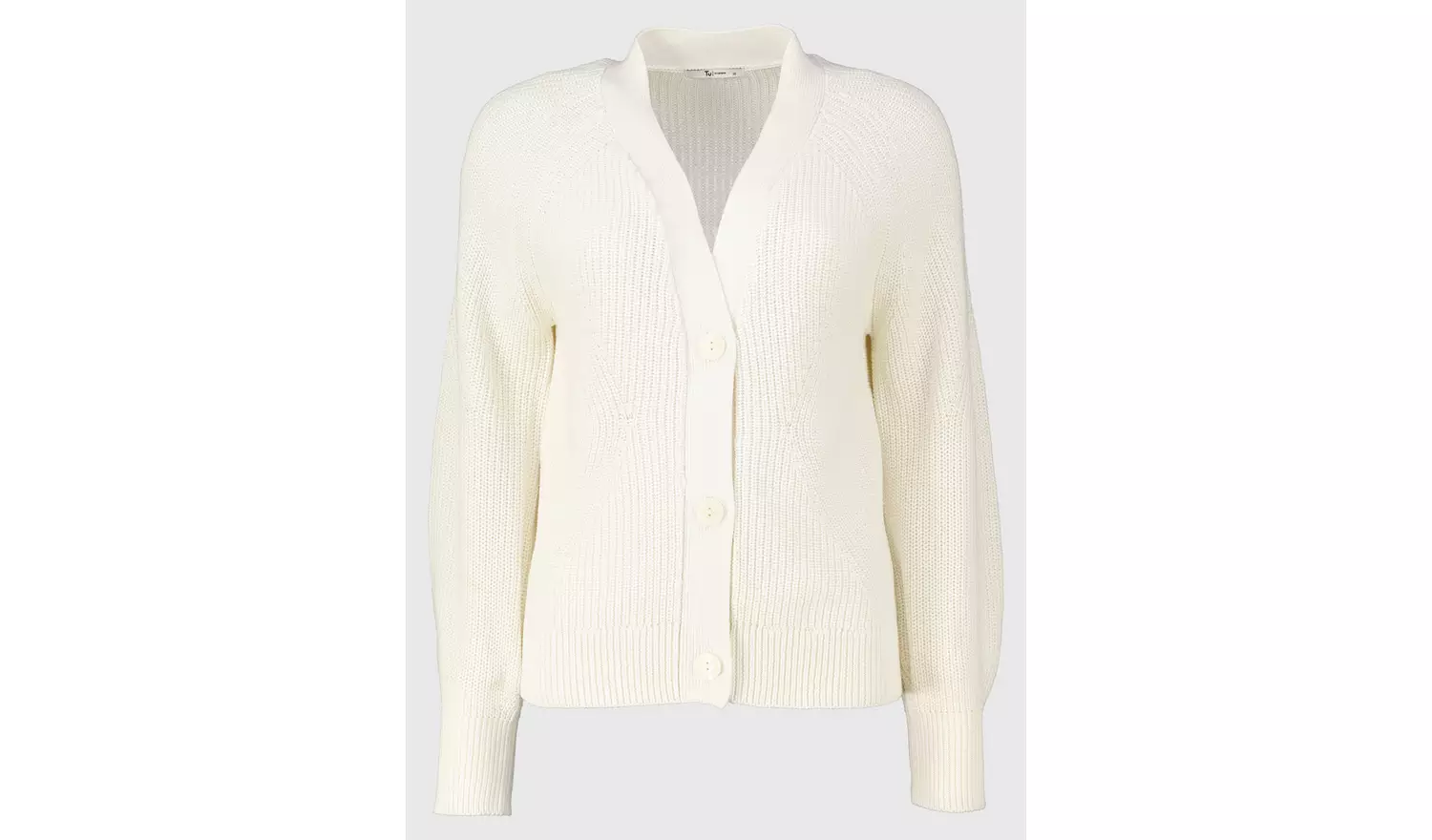 Cream Knitted Slouchy Cardigan - 14