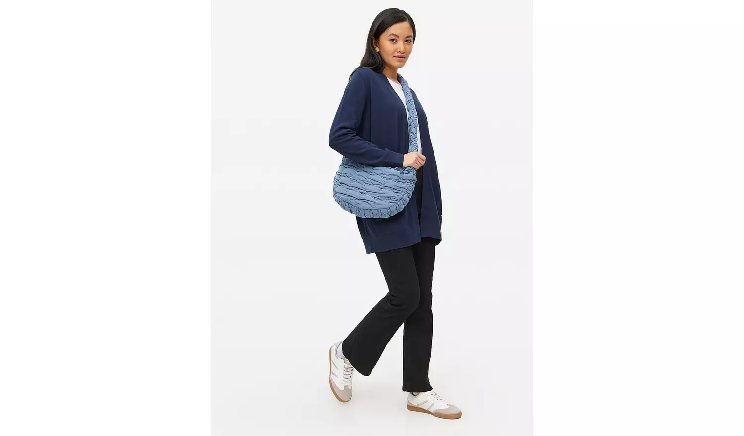 Navy Pocket Longline Cardigan 8