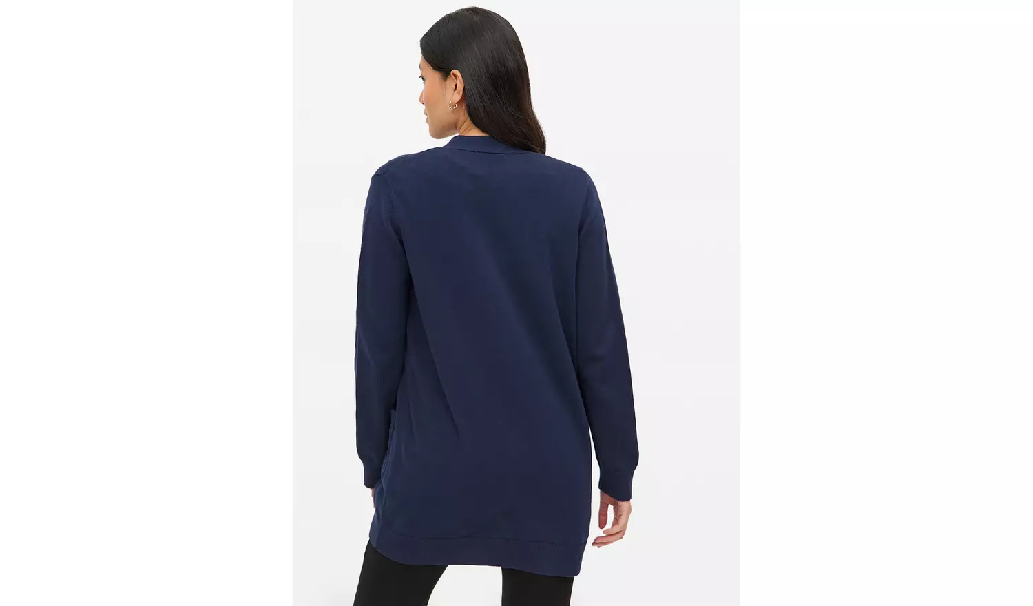 Navy Pocket Longline Cardigan 14
