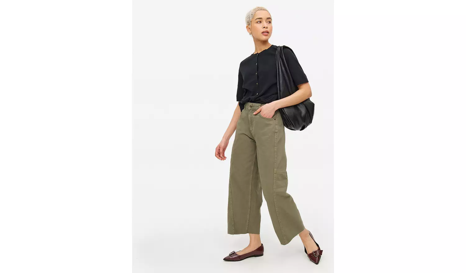 Black Raglan Short Sleeve Cardigan 14