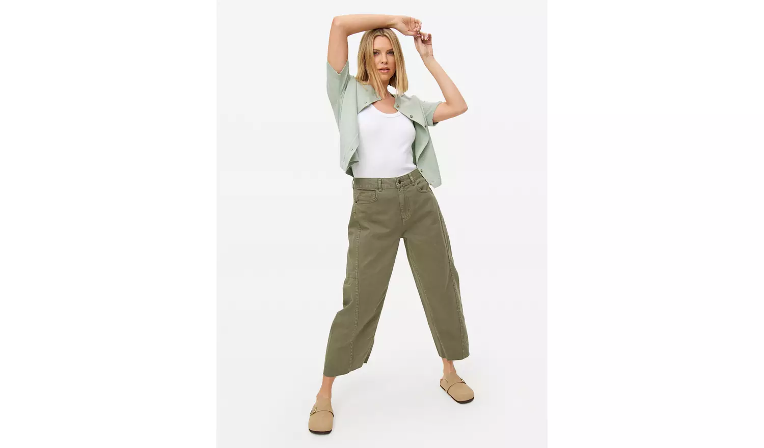 Pale Green Raglan Short Sleeve Cardigan 8