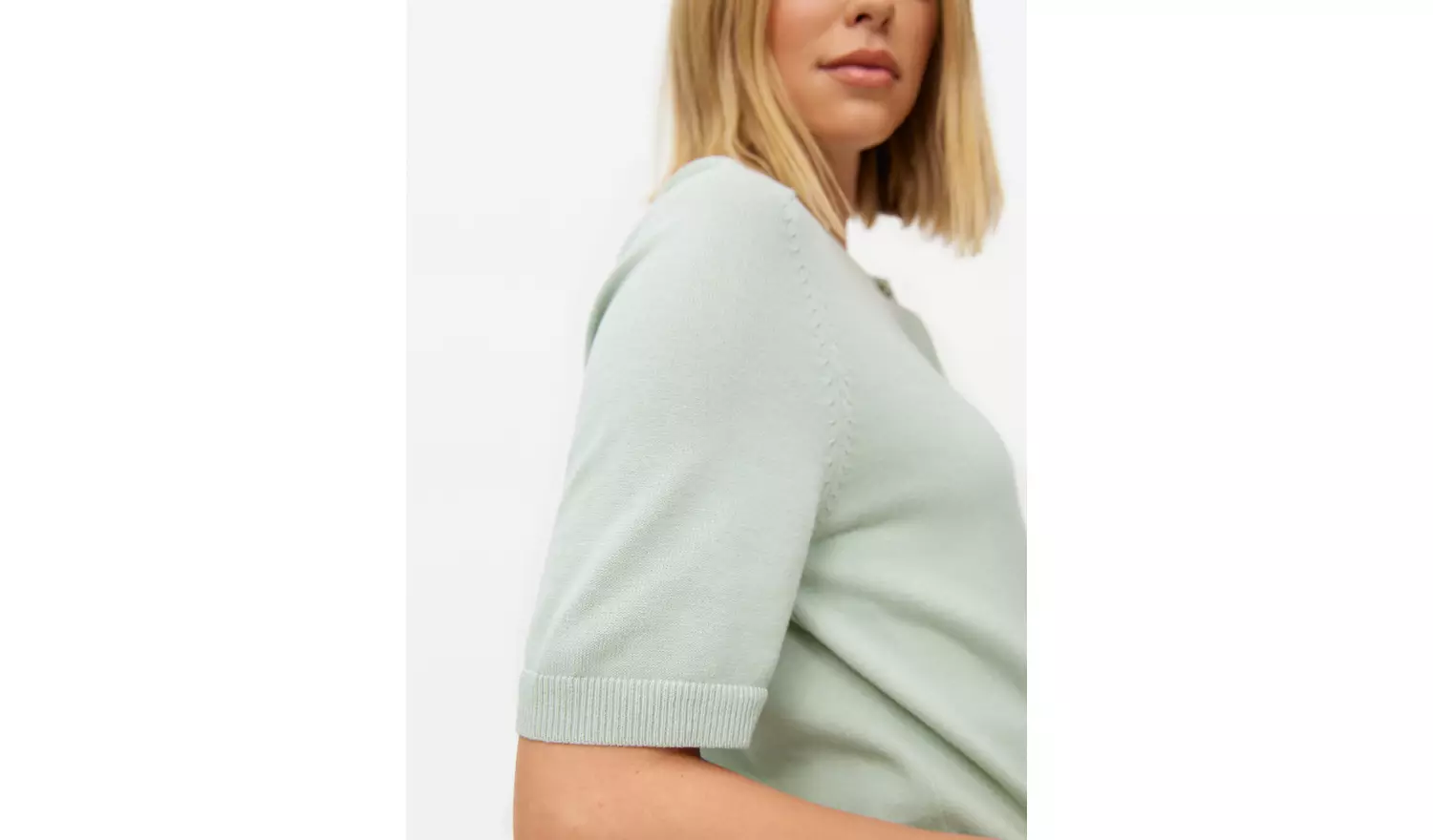 Pale Green Raglan Short Sleeve Cardigan 12