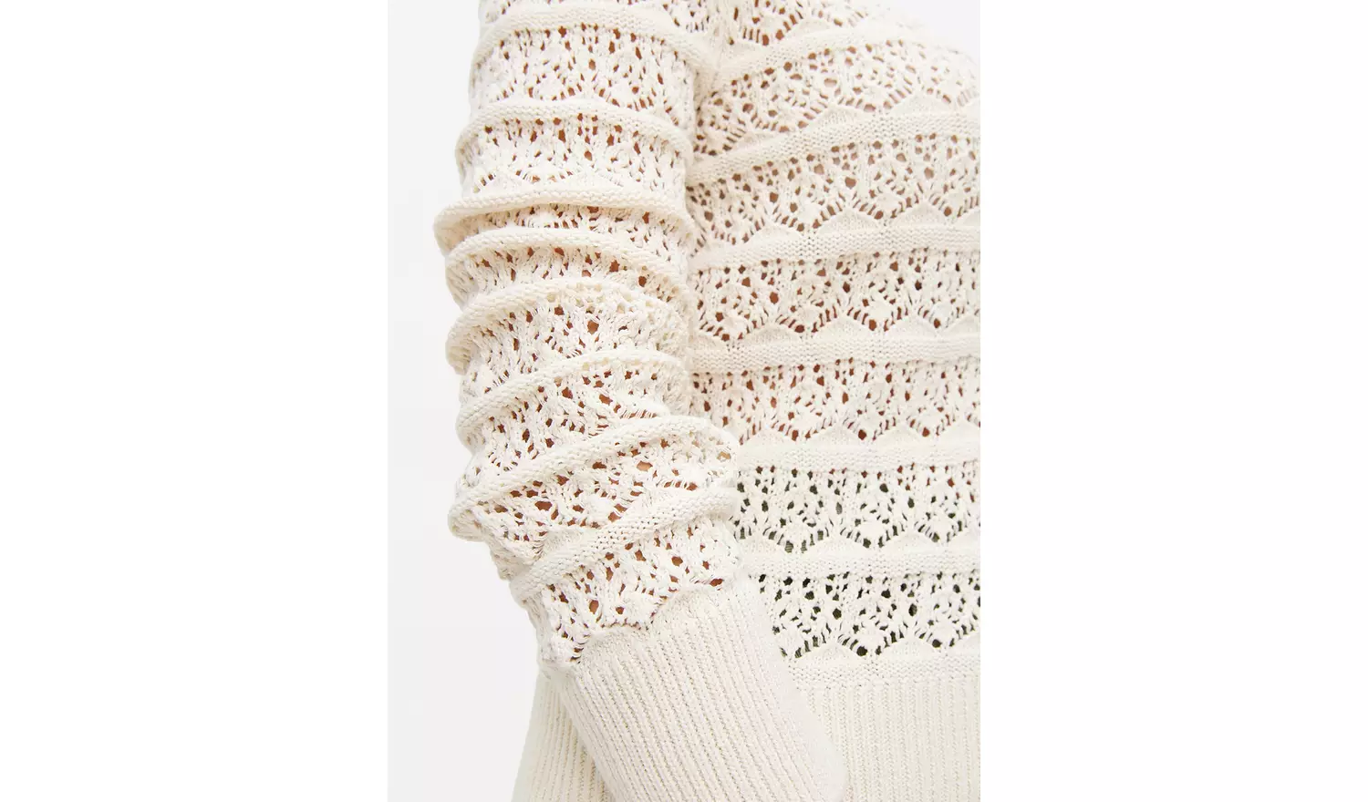 Neutral Pointelle Stripe Cardigan22