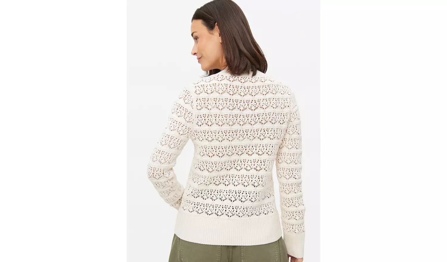 Neutral Pointelle Stripe Cardigan22