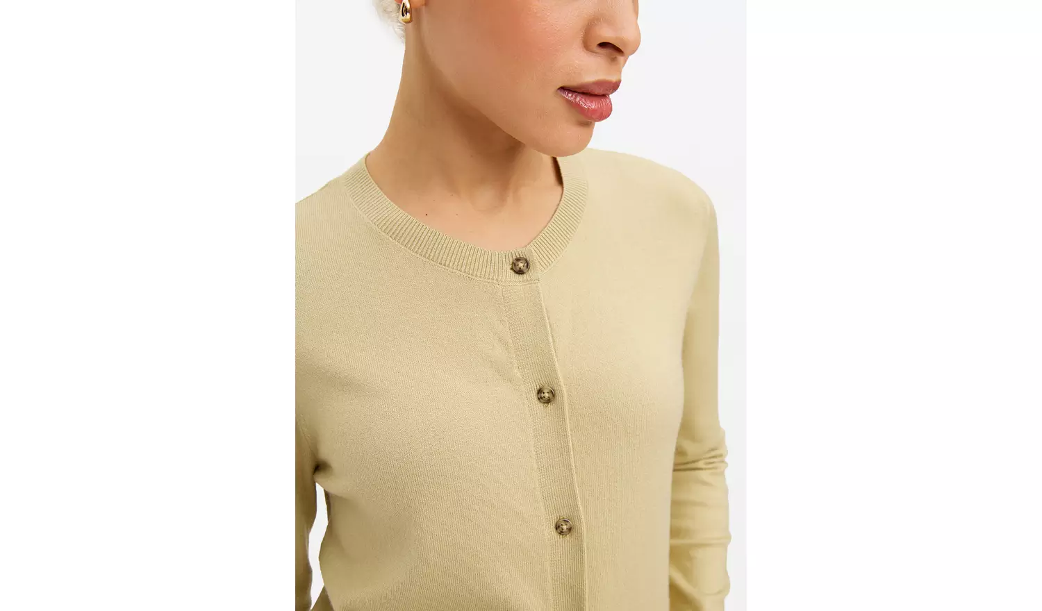 Light Khaki Soft Touch Core Cardigan 12