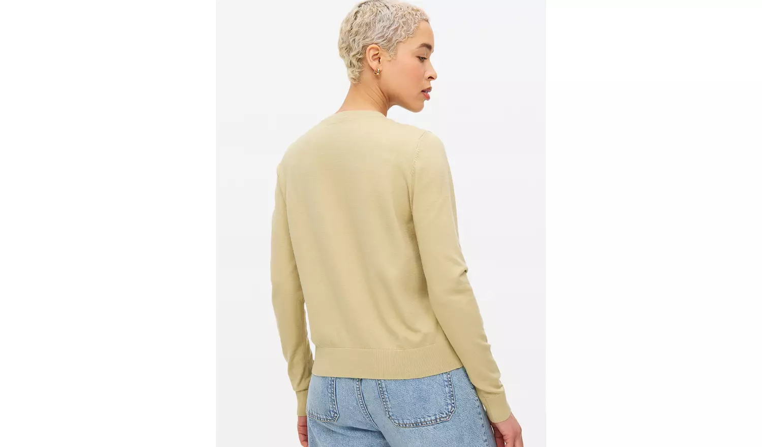 Light Khaki Soft Touch Core Cardigan 8