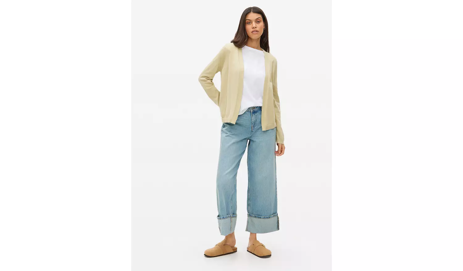 Light Khaki Core Cropped Cardigan 16