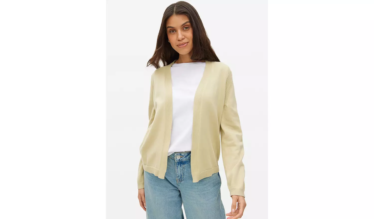 Light Khaki Core Cropped Cardigan 18