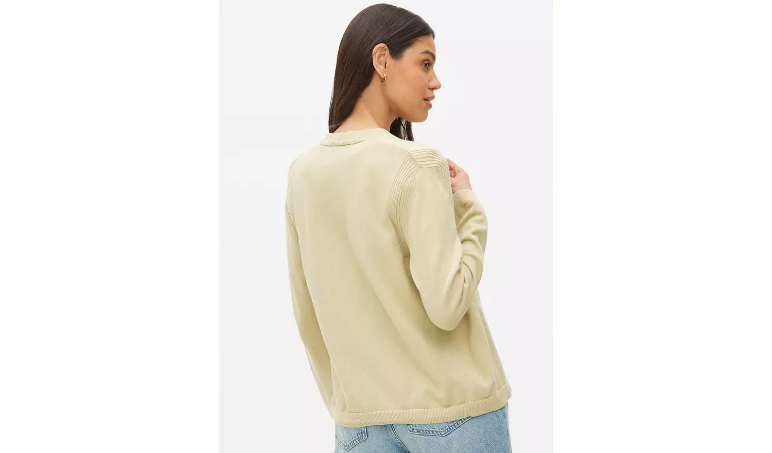 Light Khaki Core Cropped Cardigan 20