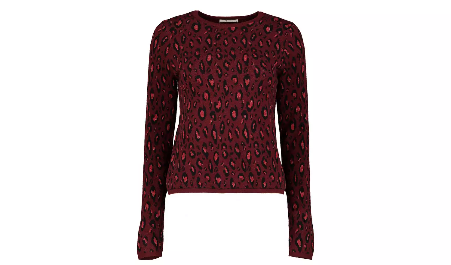 Dark Red Animal Print Jumper - 6