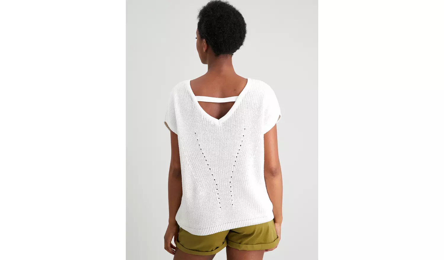 Cream Bar Back Jumper - 14