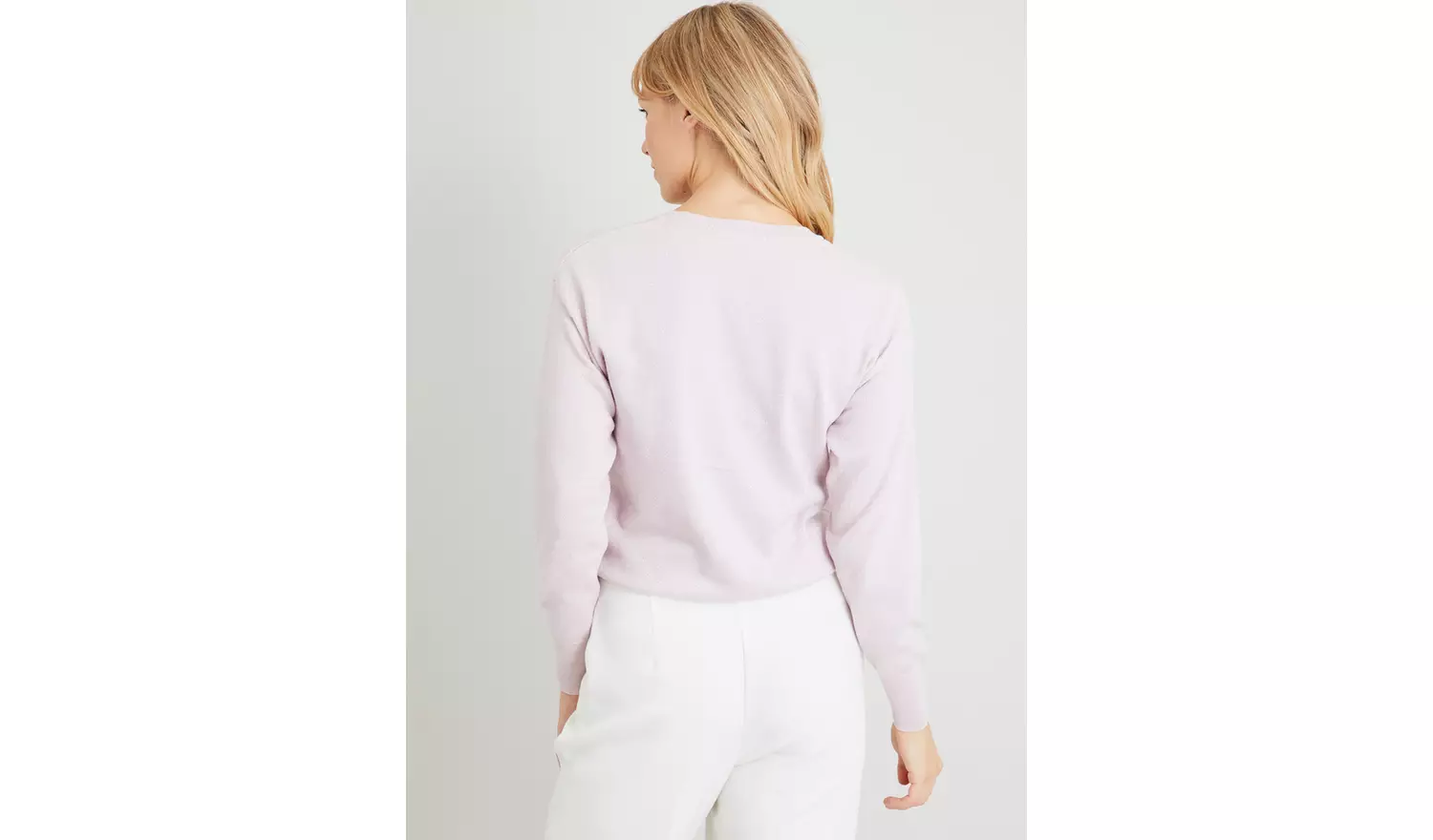 Pink Sparkle Crew Neck Jumper - S