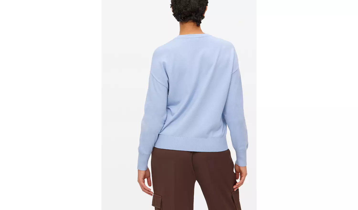 Pale Blue Soft Touch Pocket Jumper 14