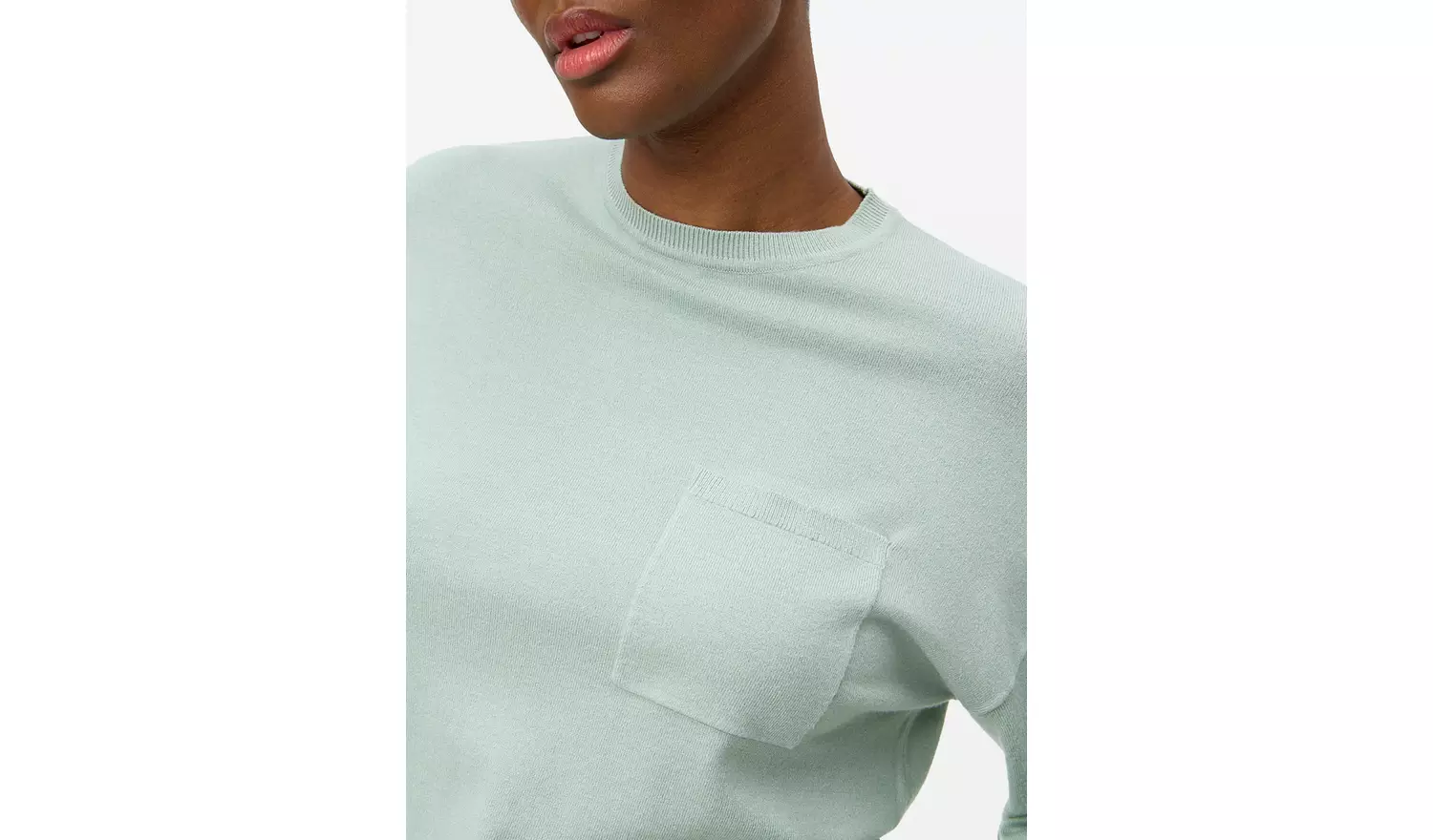 Pale Green Soft-Touch Pocket Jumper 12