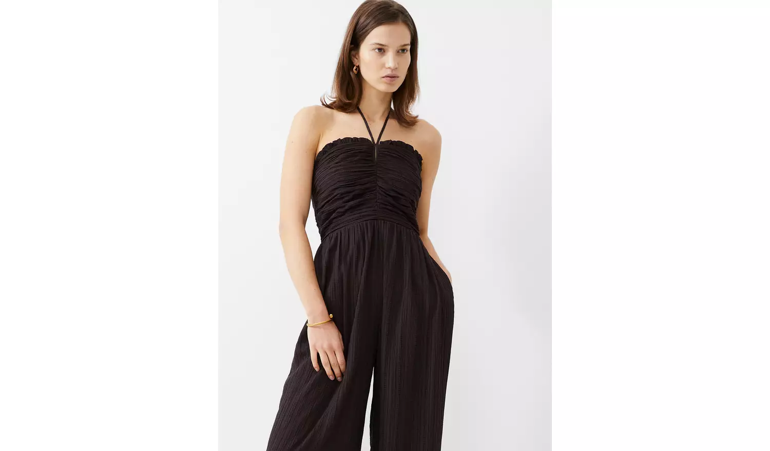 FRENCH CONNECTION Bonny Pleated Strappy Jumpsuit 18