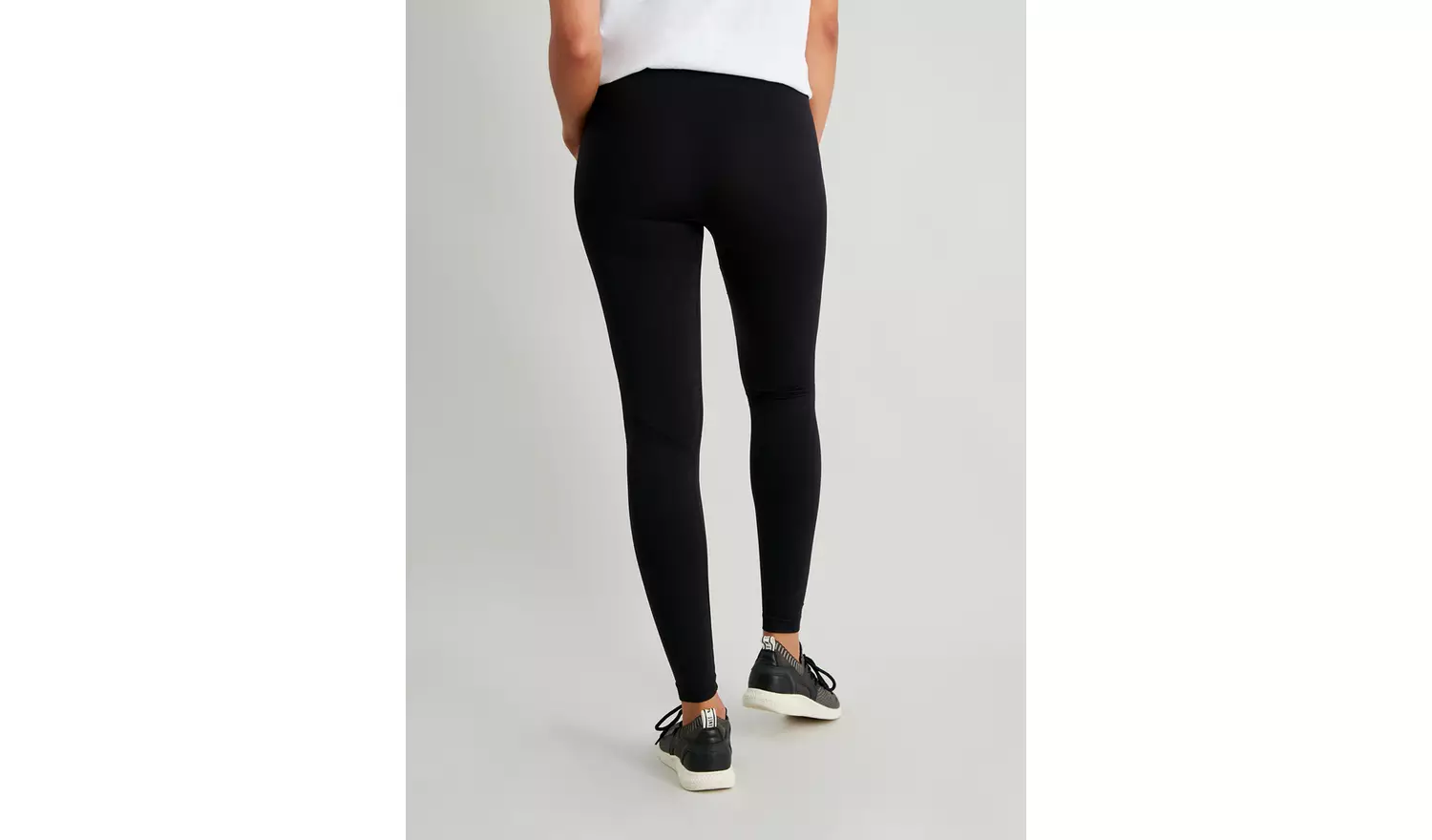 Active Black Seamless Leggings - L