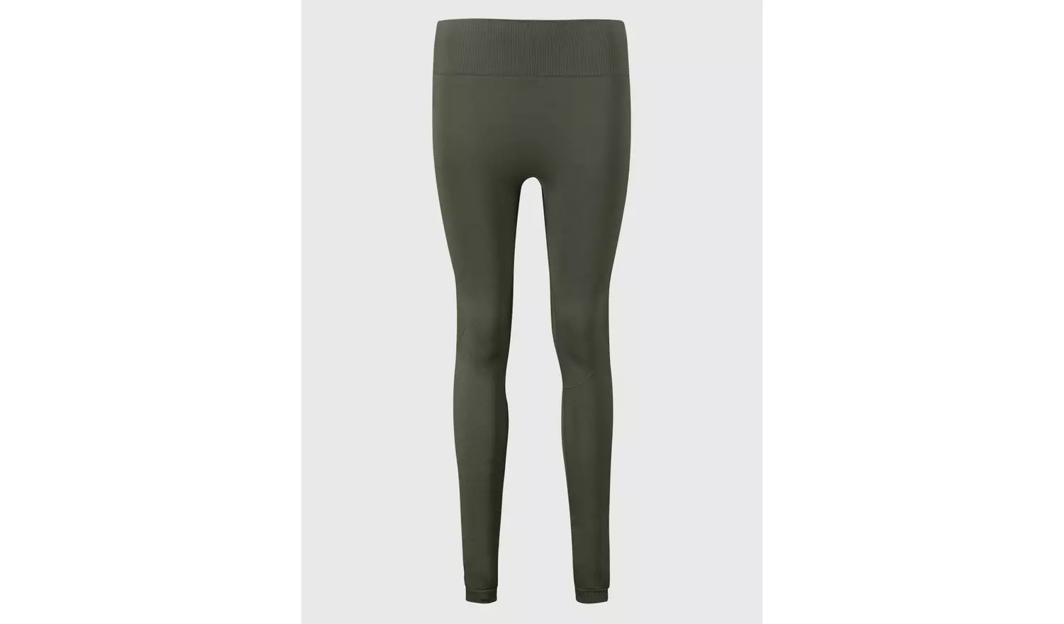 Active Khaki Seamless Leggings - L