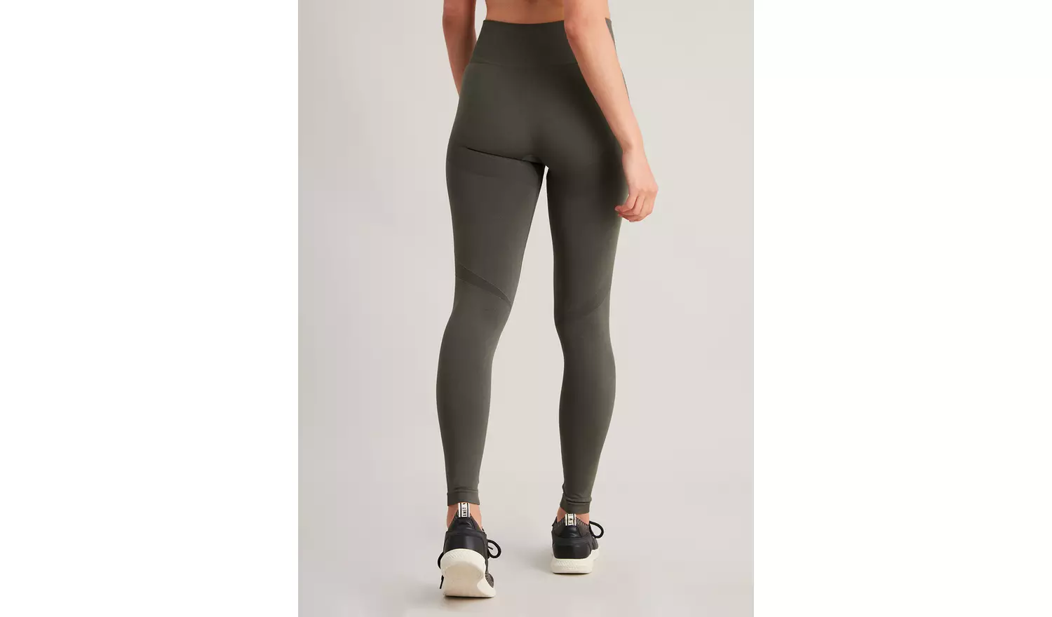 Active Khaki Seamless Leggings - L