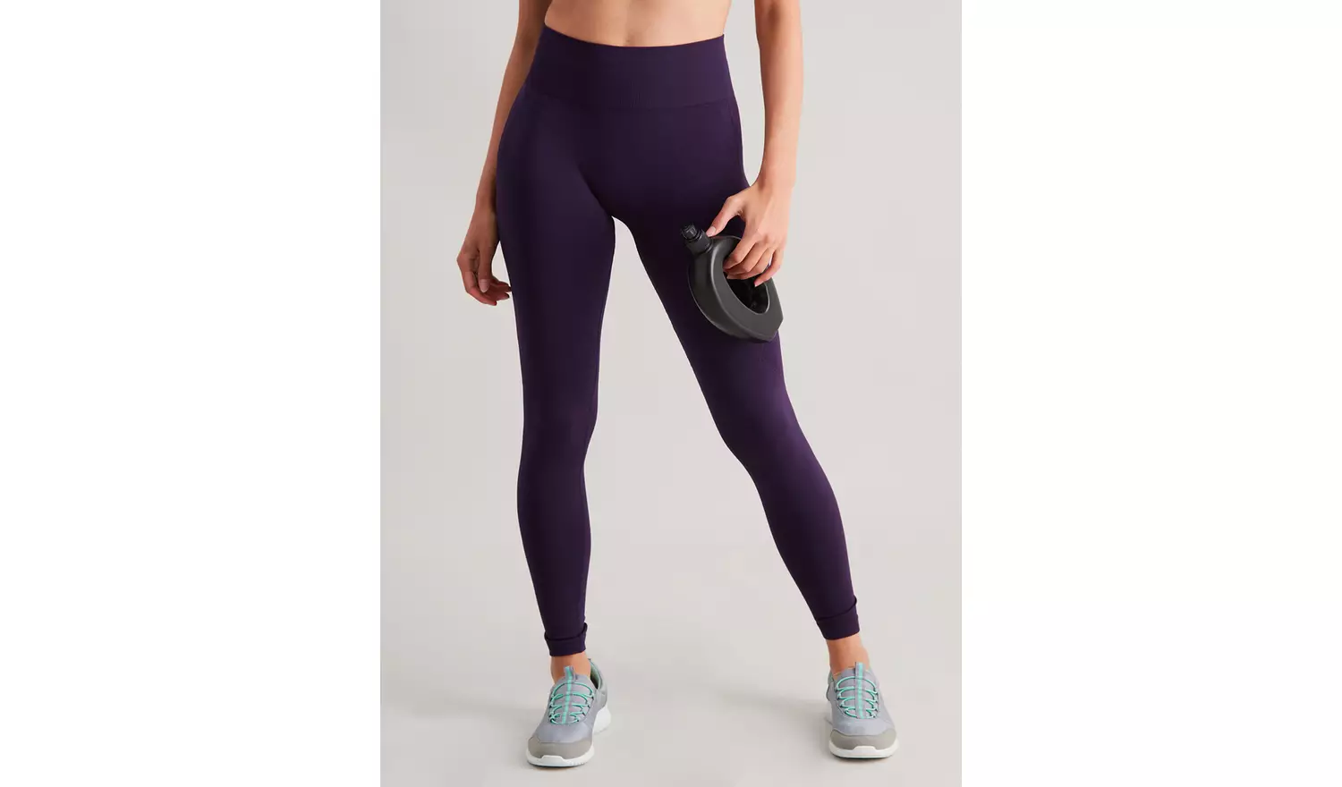 Active Purple Seamless Leggings - M