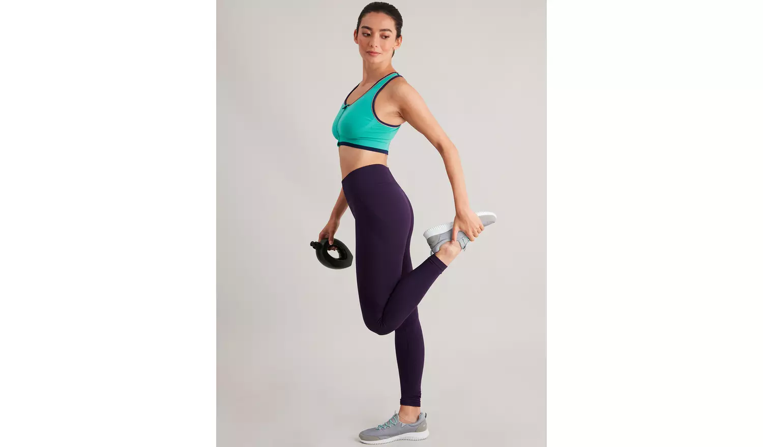 Active Purple Seamless Leggings - M