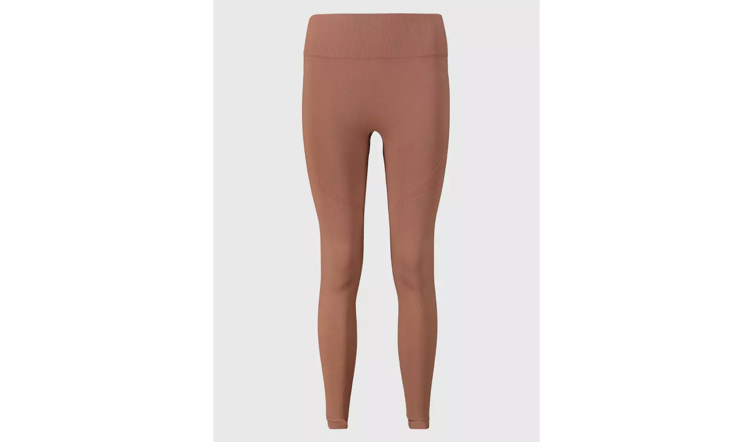 Active Brown Seamless Coord Leggings - M