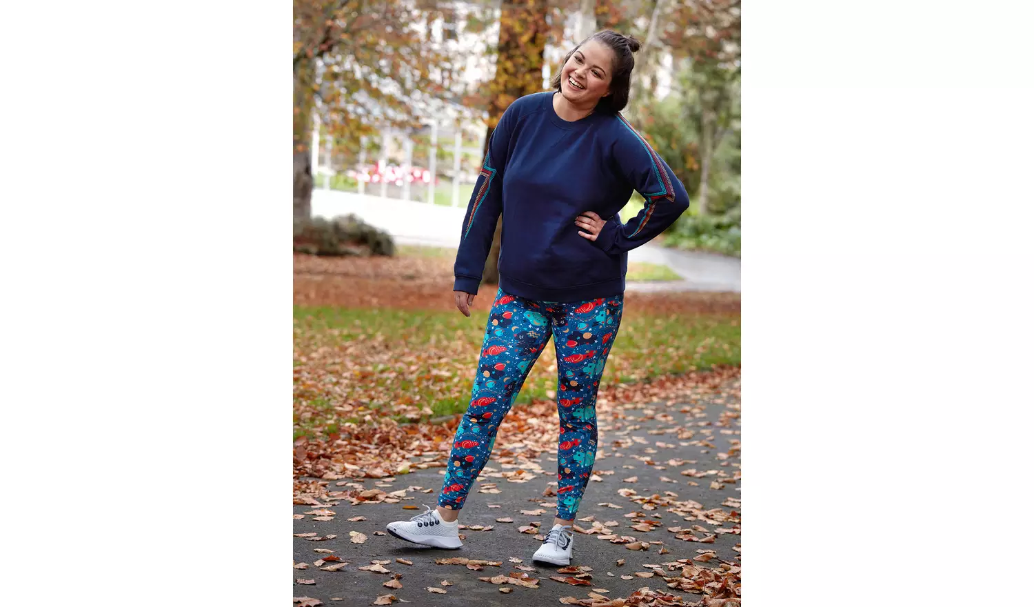 FRUGI Blue Interstellar Print Cosmo Leggings 18