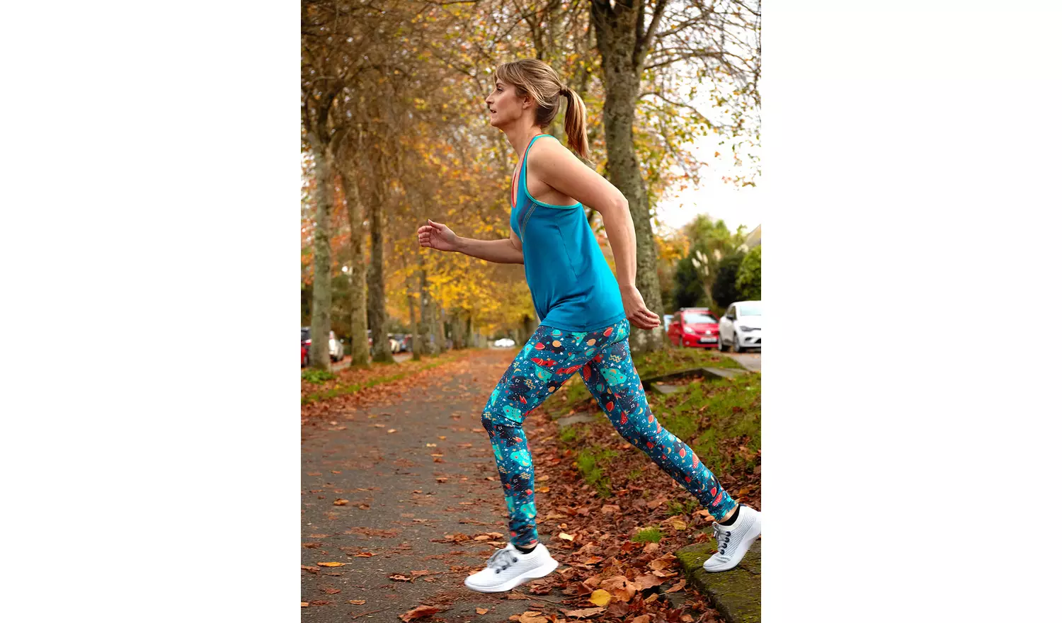 FRUGI Blue Interstellar Print Cosmo Leggings 12