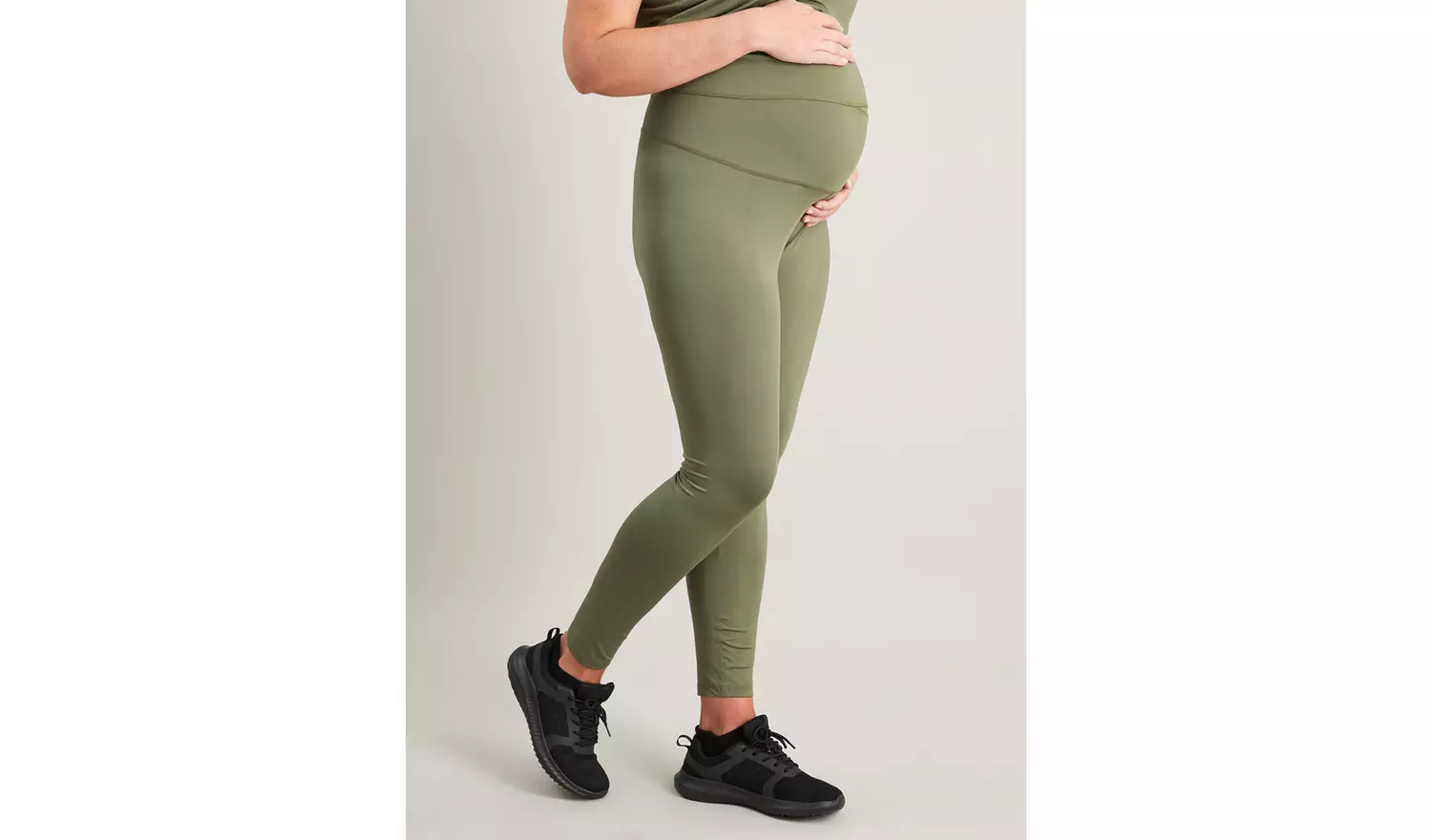 MATERNITY Active Khaki Leggings - 14
