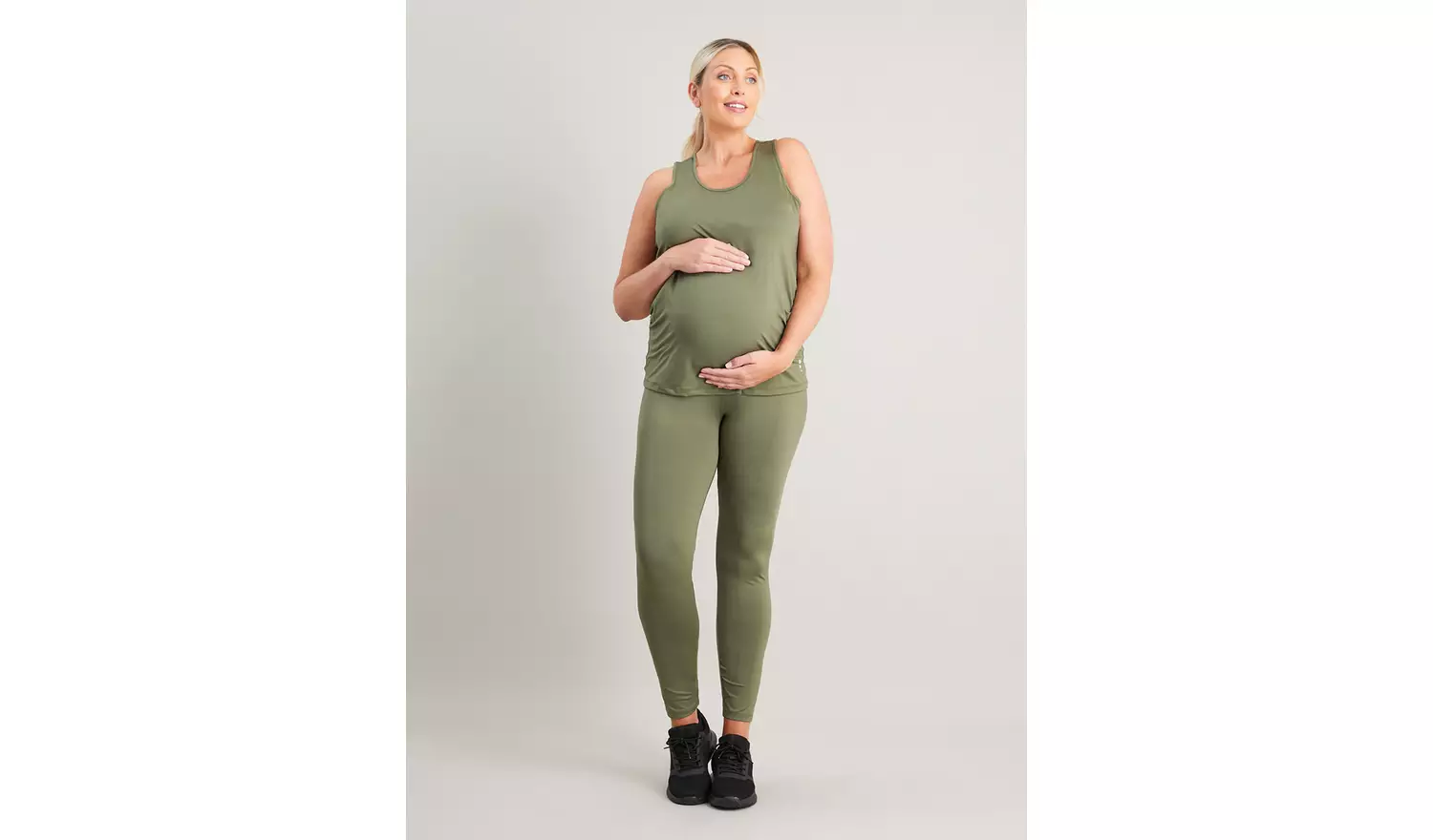 MATERNITY Active Khaki Leggings - 24