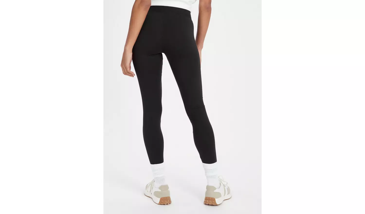 Black Cotton Modal Leggings12-14