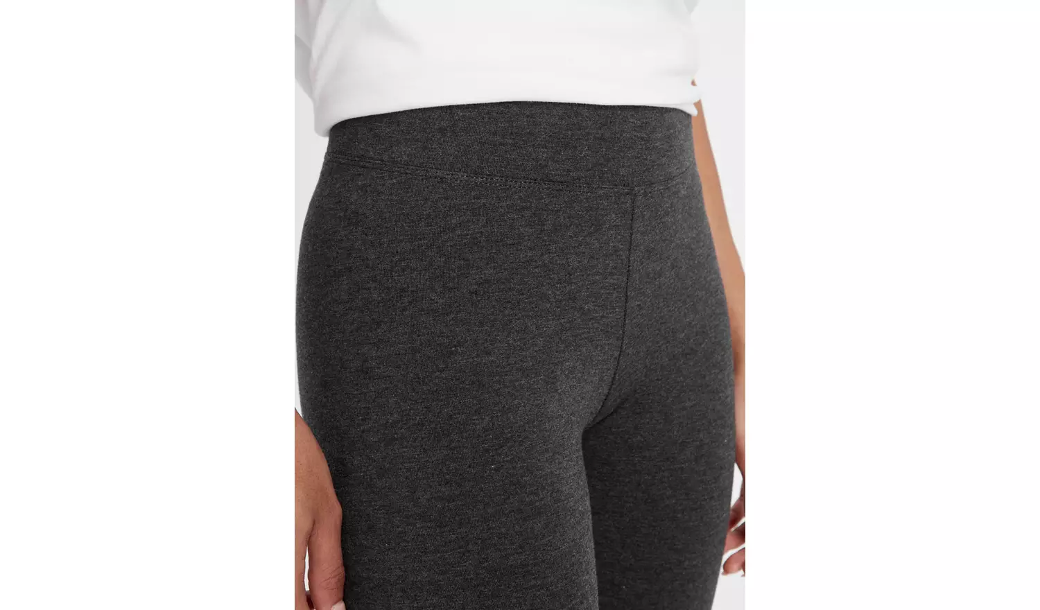 Grey Cotton Modal Leggings 16-18
