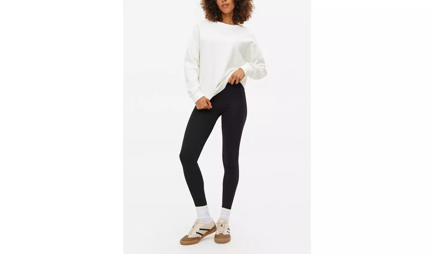 Black Core Leggings 2 Pack L