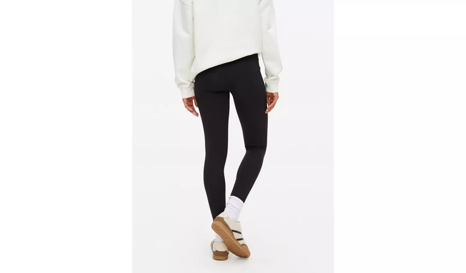 Black Core Leggings 2 Pack M