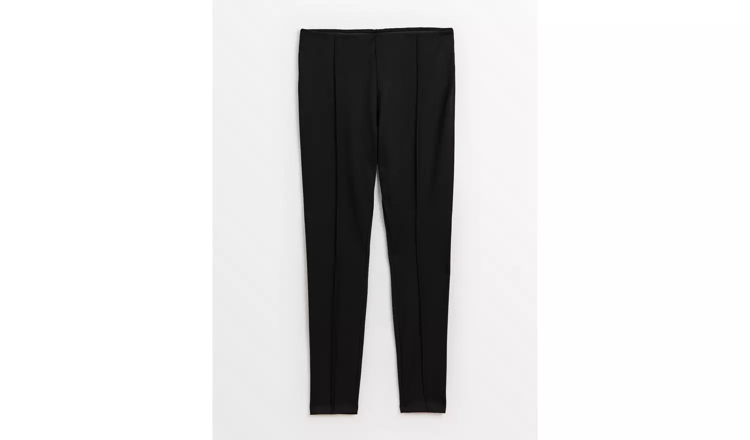 PETITE Black Ponte Pintuck Leggings 6