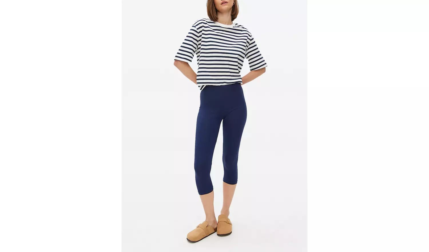 Navy Cropped Leggings 2 Pack XL